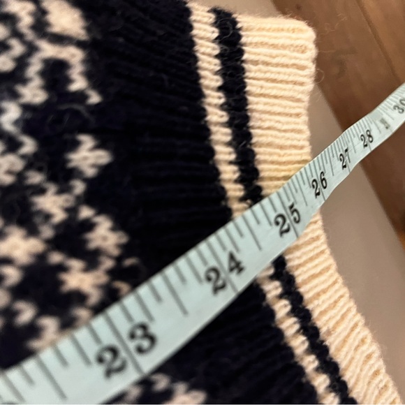 SONDRE NORWEGIAN Sz S Men’s Wool Nordic JUMPER Blue Red Sweater metal clasps Sm - Picture 6 of 6